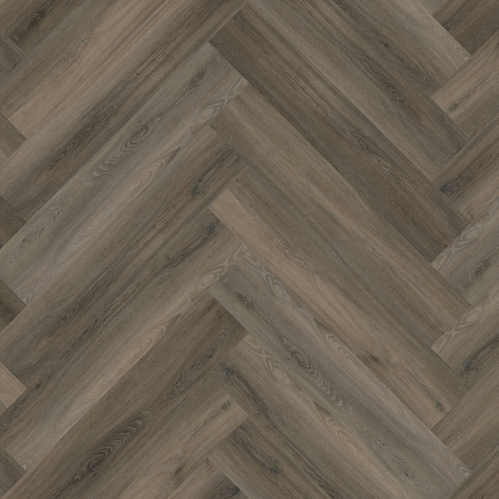Floorlife Yup Collection Herringbone Dark Grey 3506 visgraat plak PVC vloer